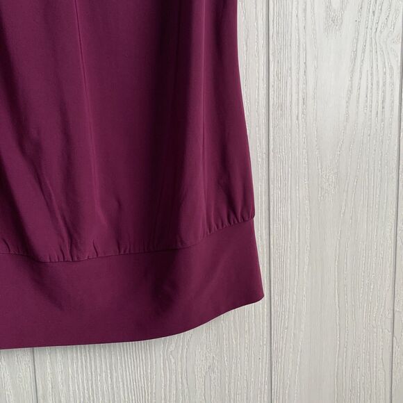 The Limited Purple Sleeveless Embroidered Neckline Top Size S - Picture 3 of 4